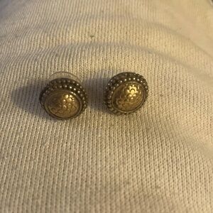 John Hardy Sterling Silver/18k Gold stud earrings